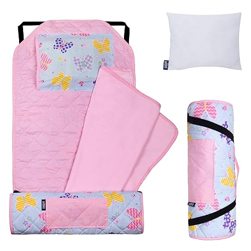 Wildkin - Tapete para tomar la siesta moderno y todo en uno con almohada para infantes niñas o niños tamaño perfecto para la guardería y preescolar