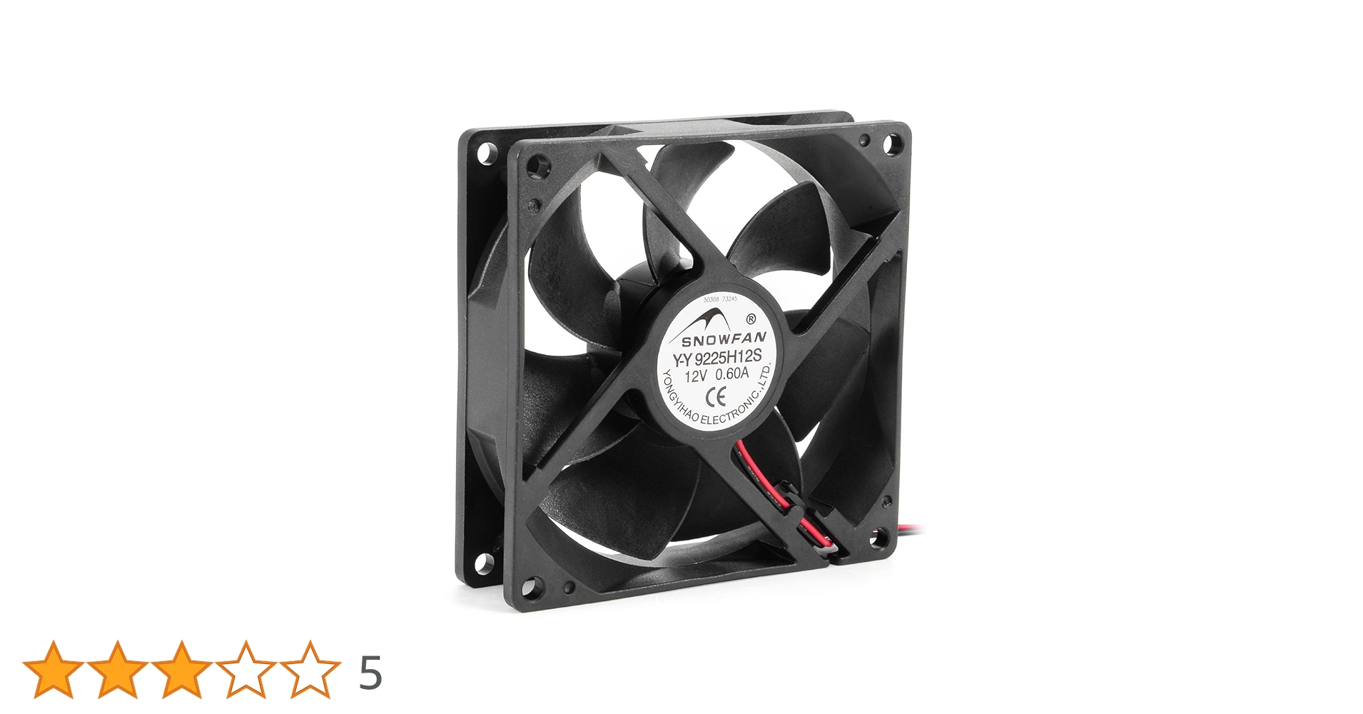 Amazon | uxcell 冷却ファン DC 12V 0.60A 92mmx92mmx25mm 電子機器