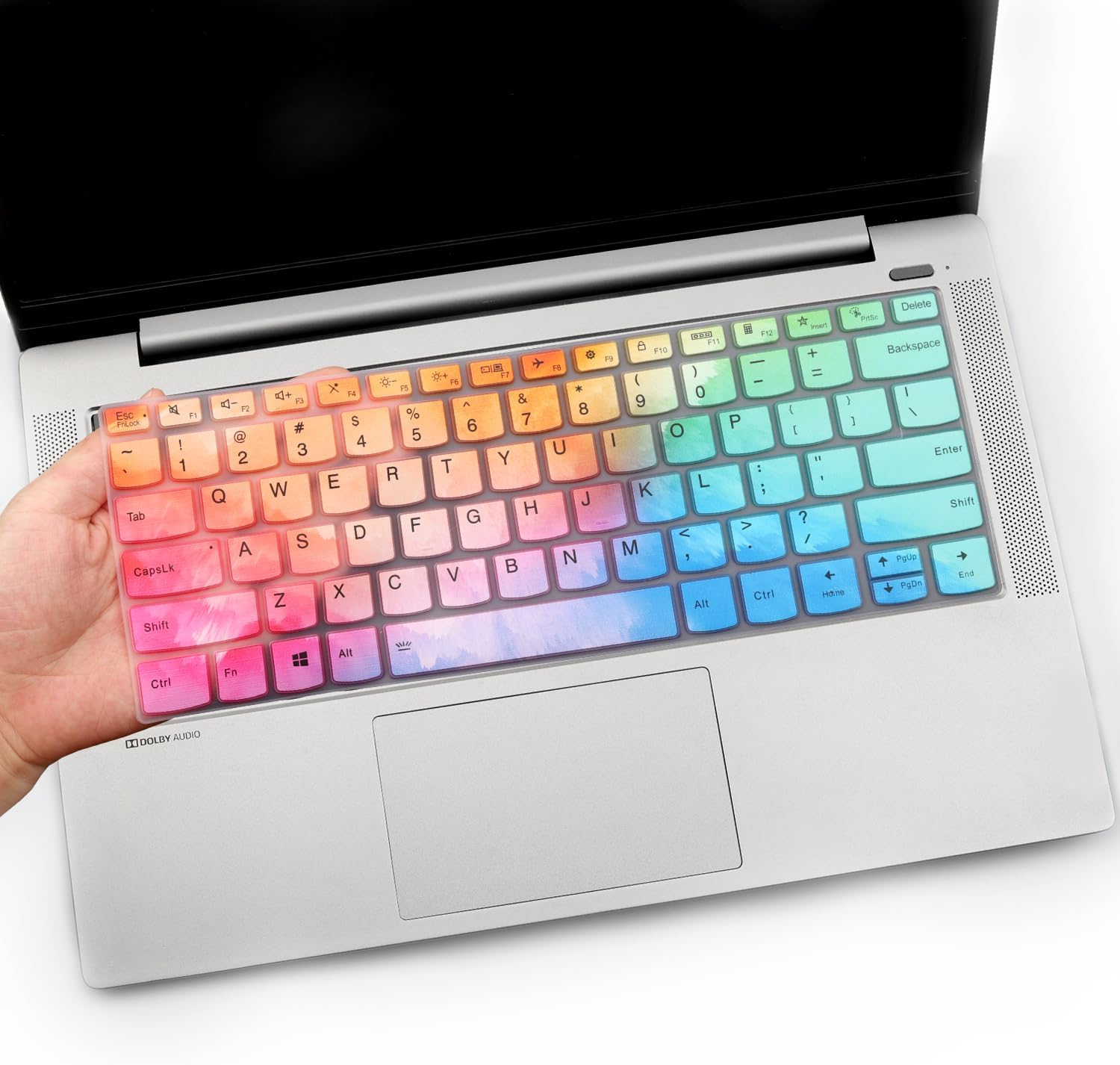Keyboard Cover for Lenovo Flex 5 / Ideapad 5 14", Lenovo Silm 7 9 14", Lenovo Yoga 5i 7i 9i 14" 2-in-1, IdeaPad Flex 5 5i 14, IdeaPad Slim 5i 7i Pro, ThinkBook 14 14s G2 G3 Keyboard Skin-Colorful