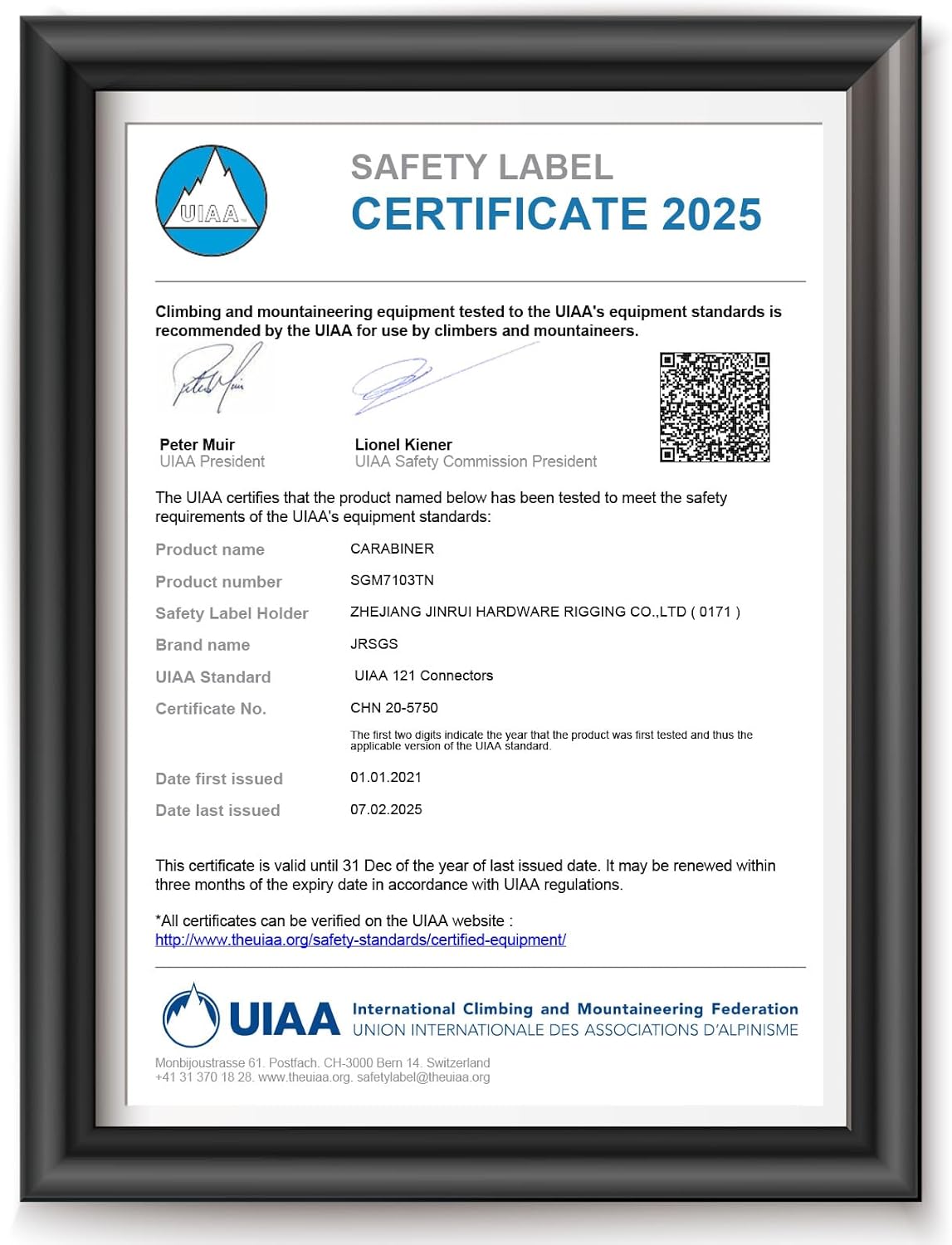 Locking Carabiner Clips with Lock Mark Rock Climbing Carabiner Heavy Duty Carabiners Equipment Large Size Carabiner for Climbing, Rappelling,Hunting, Aerial Work - Image 3