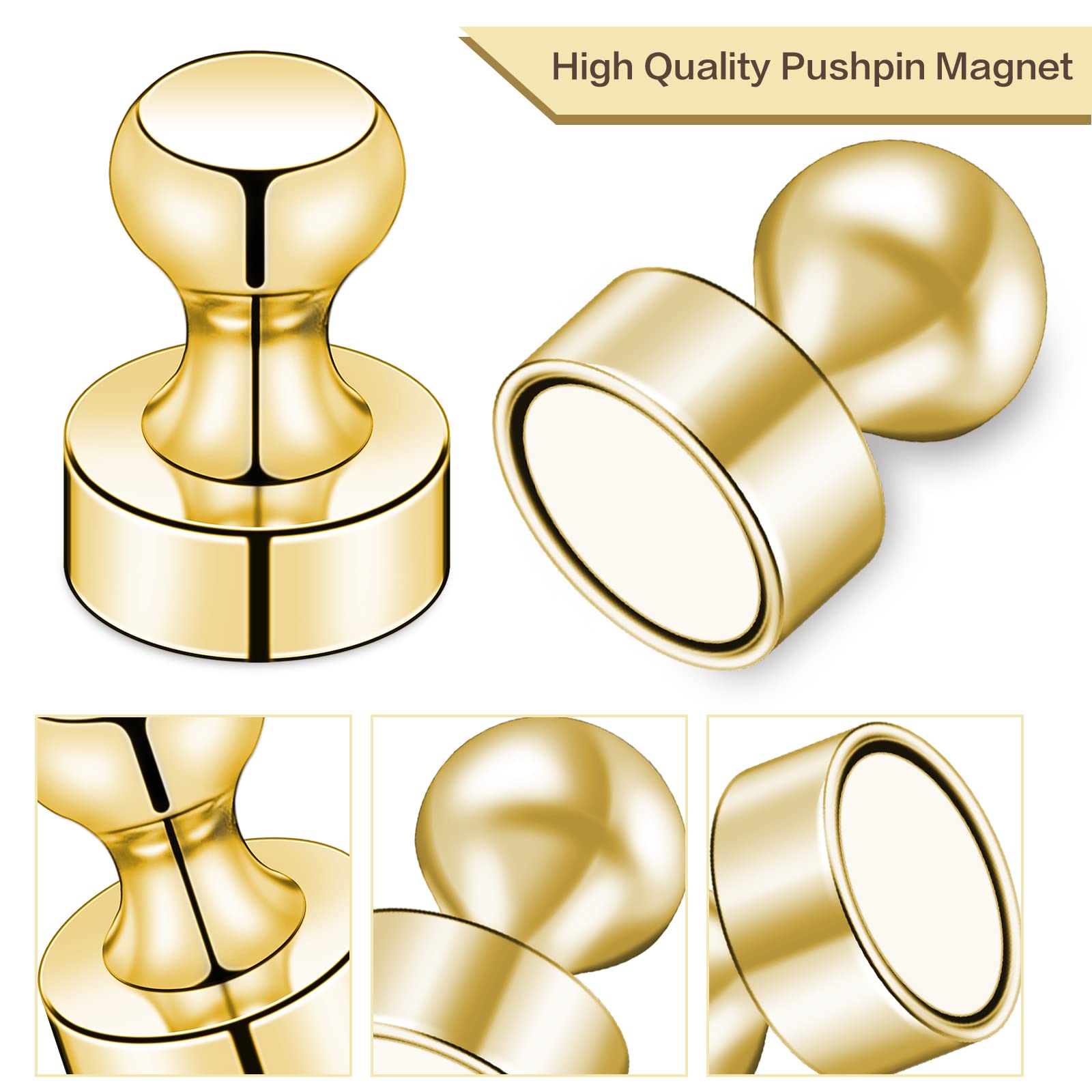 E BAVITE Magnetische Push Pins, 20 Sets Magneet Punaise voor Muur