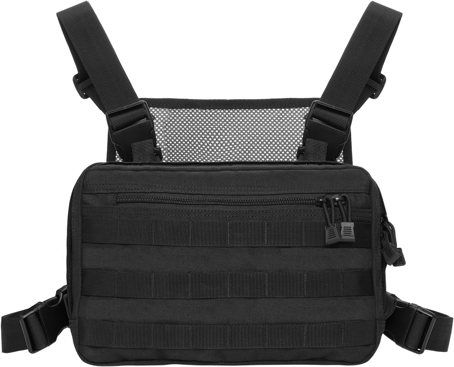 Kyrio Tactical Chest Rig Molle Chest Rig Bag Chest Rig Airsoft, Radio Chest Harness Holder Holster Vest for Two Way Radio Walkie Talkies