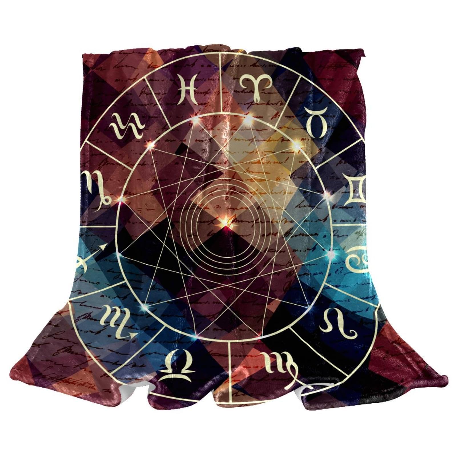 Couverture polaire constellations 150x130 cm pour lit et canapé