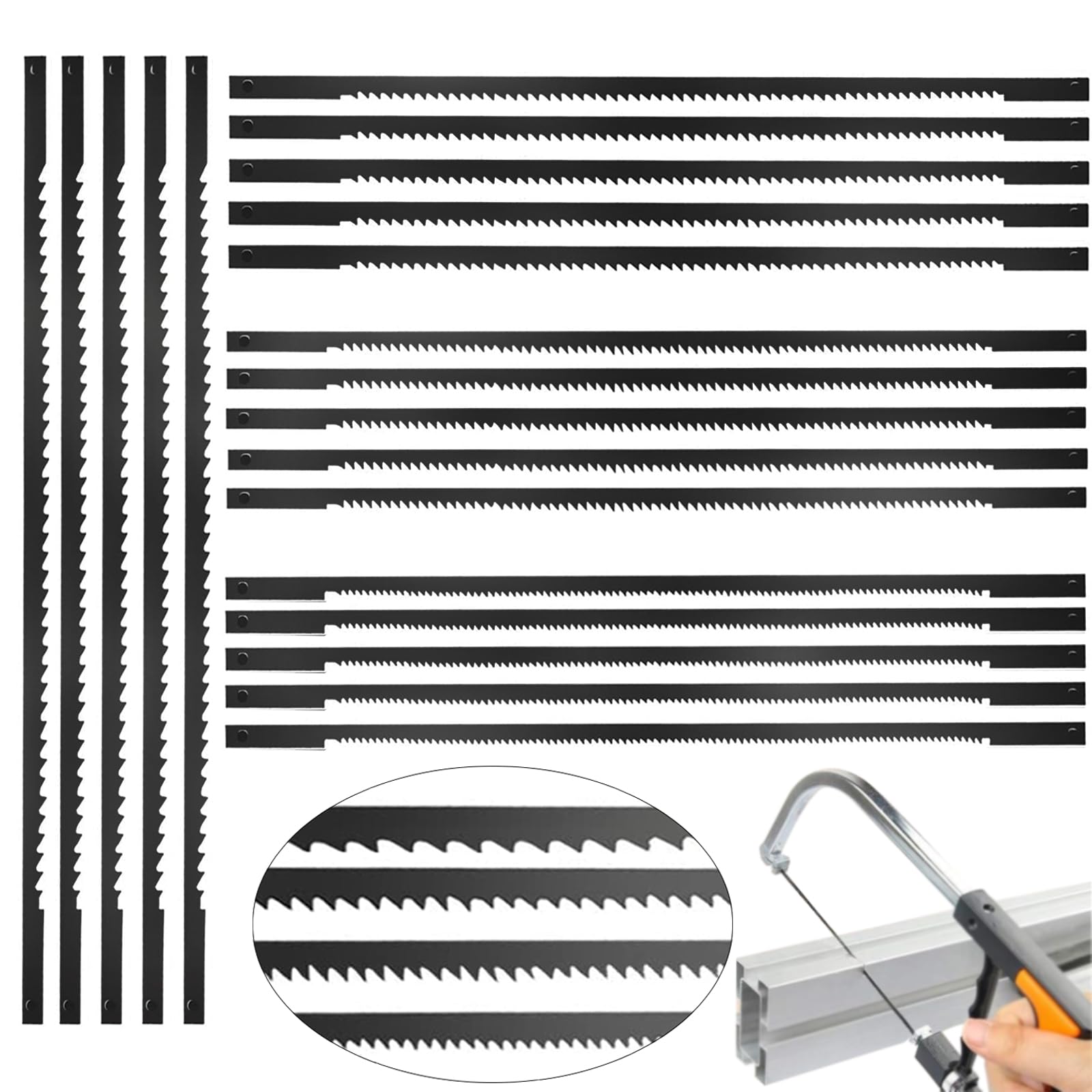 20 Lame Per Sega Da Traforo - 127mm, 10/15/18/24 Denti, Per Legno E Metalli Morbidi - Foto 7