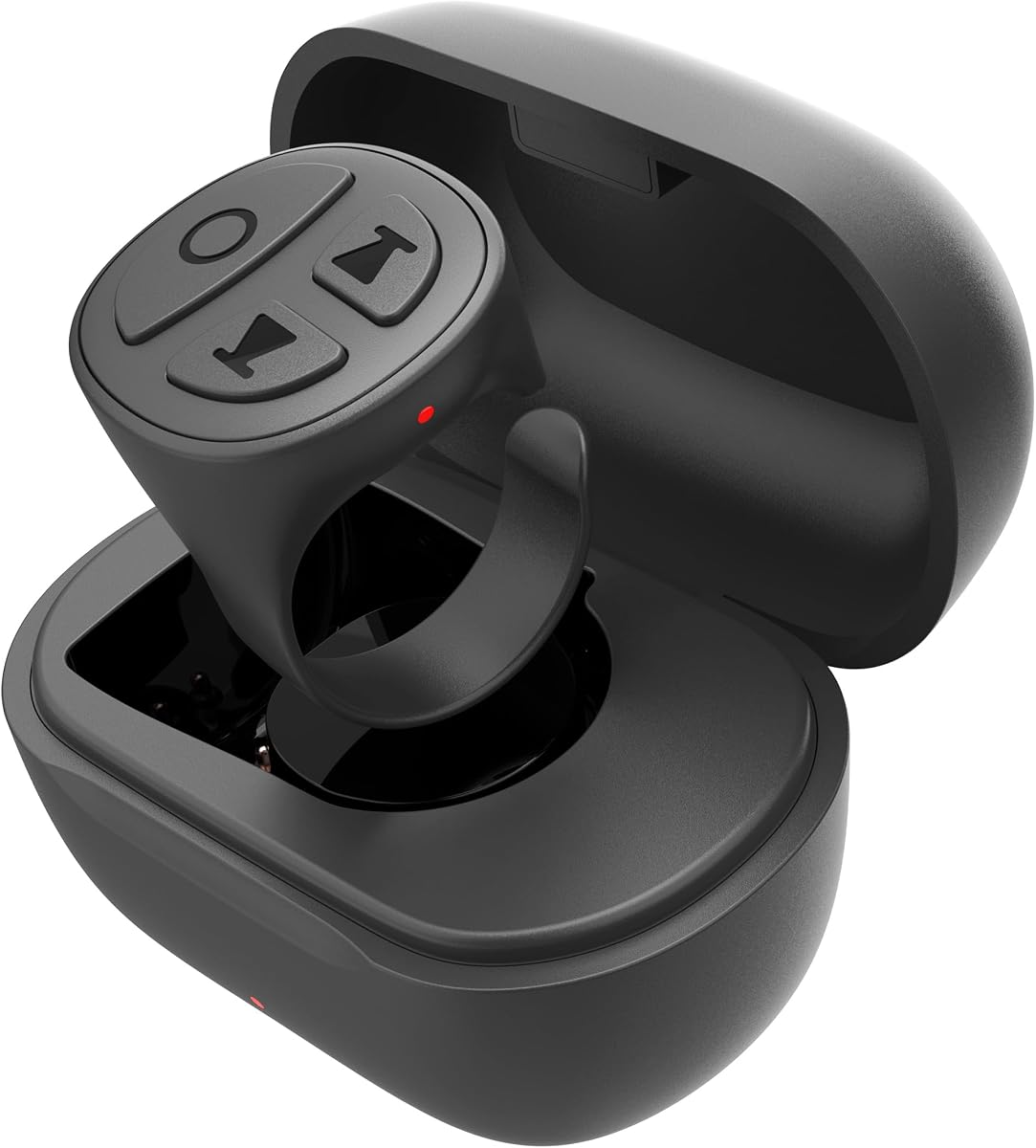 TikTok Scrolling Ring, Bluetooth Camera Remote Control, Scrolling Ring Remote for iPhone TIK Tok Facebook YouTube Instagram Android Phone, Auto Tapper for TikTok Live (Black)