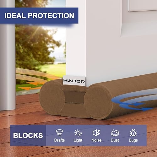 Miniatura 7 de Tope de puerta para la parte inferior de la puerta, bloqueador de luz de ruido de aire de 36 pulgadas para debajo de los borradores de 30 a 36