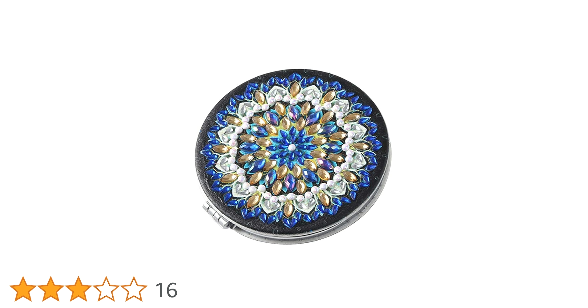 手鏡 カラフルストーン付き　孔雀　 両面　手鏡　箱付き［新品•未使用] Amazon.co.jp: [Queen-b] ハンドミラー 孔雀 クジャク