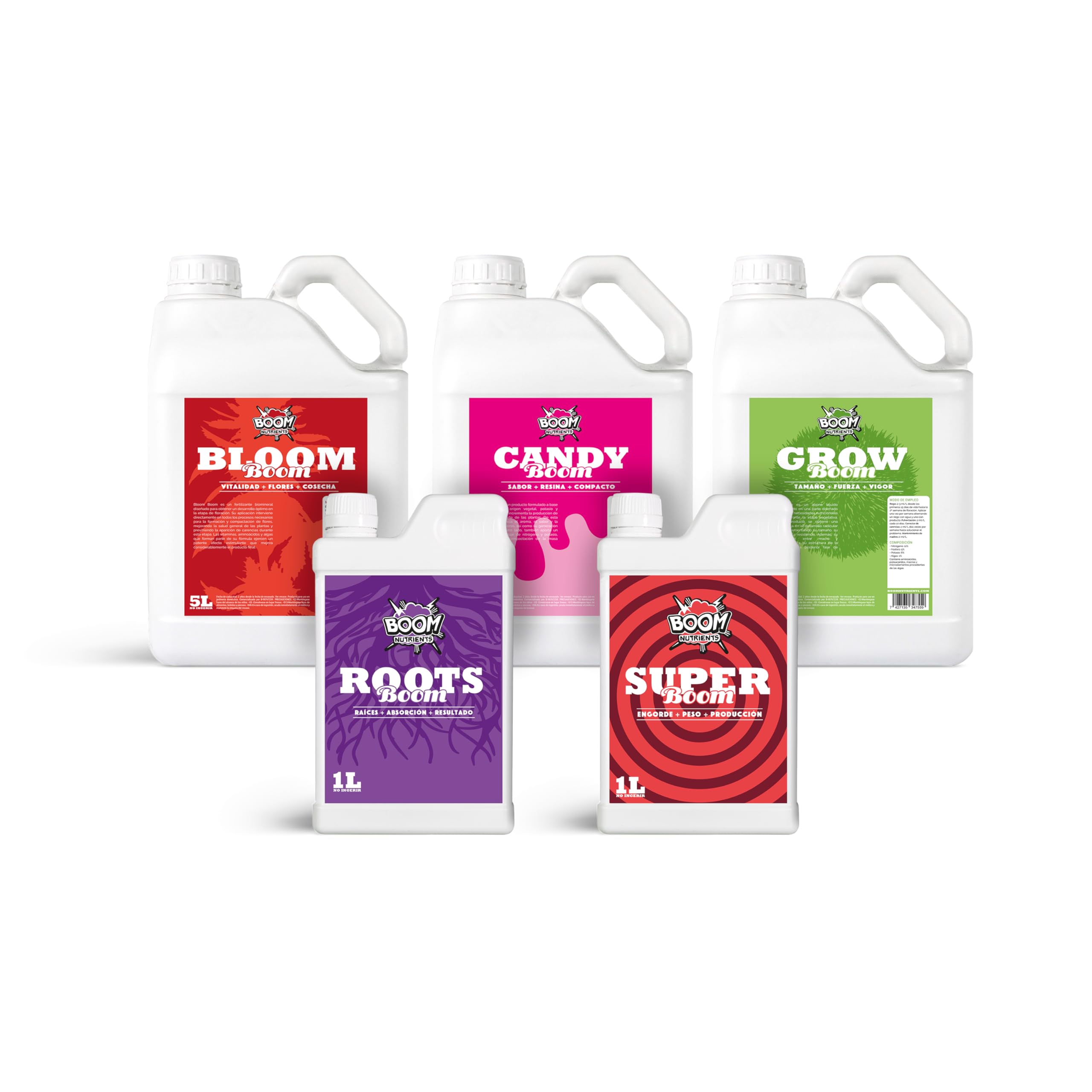 Boom Nutrients Complete Soil Fertilizer Kit - 5L + 1L