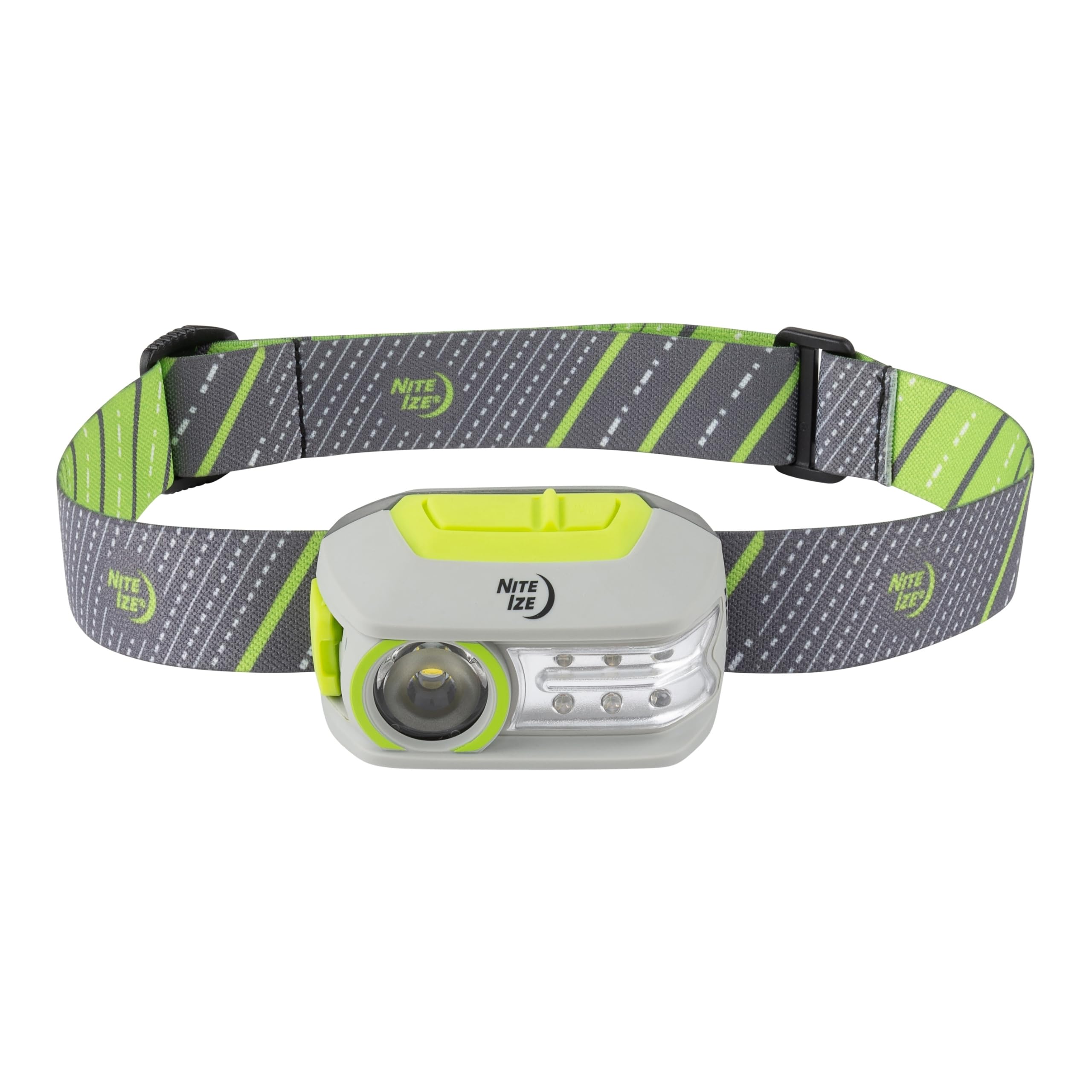 Nite Ize Radiant 300 Rechargeable LED Headlamp - Durable Headlamp with Rechargeable 300 Lumen Light - Included USB Recharging Cord - Great for Camping, Hiking & At-Home Projects - Green