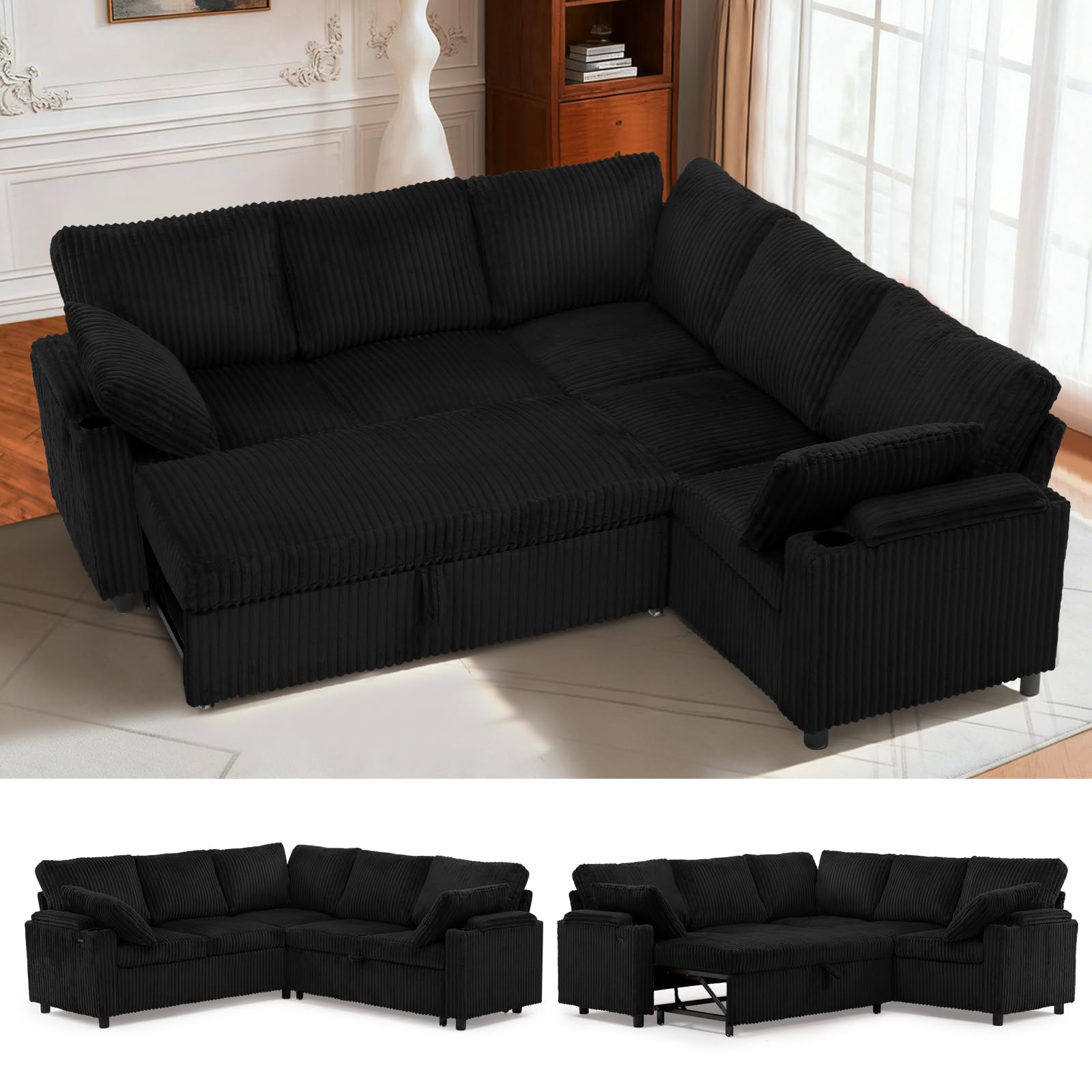 ACMEASE Corduroy Sectional
