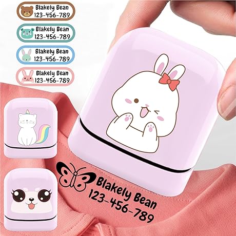 Name Stamp Clothing Kids,Personalized Waterproof Clothes Stamp