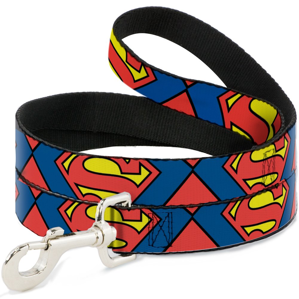 Laisse Superman pour chien Buckle Down idéale pour les balades en ville