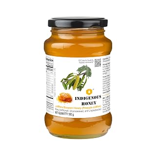 INDIGENOUS HONEY Juliflora Babool Kikar Honey Pure 530g Glass Jar