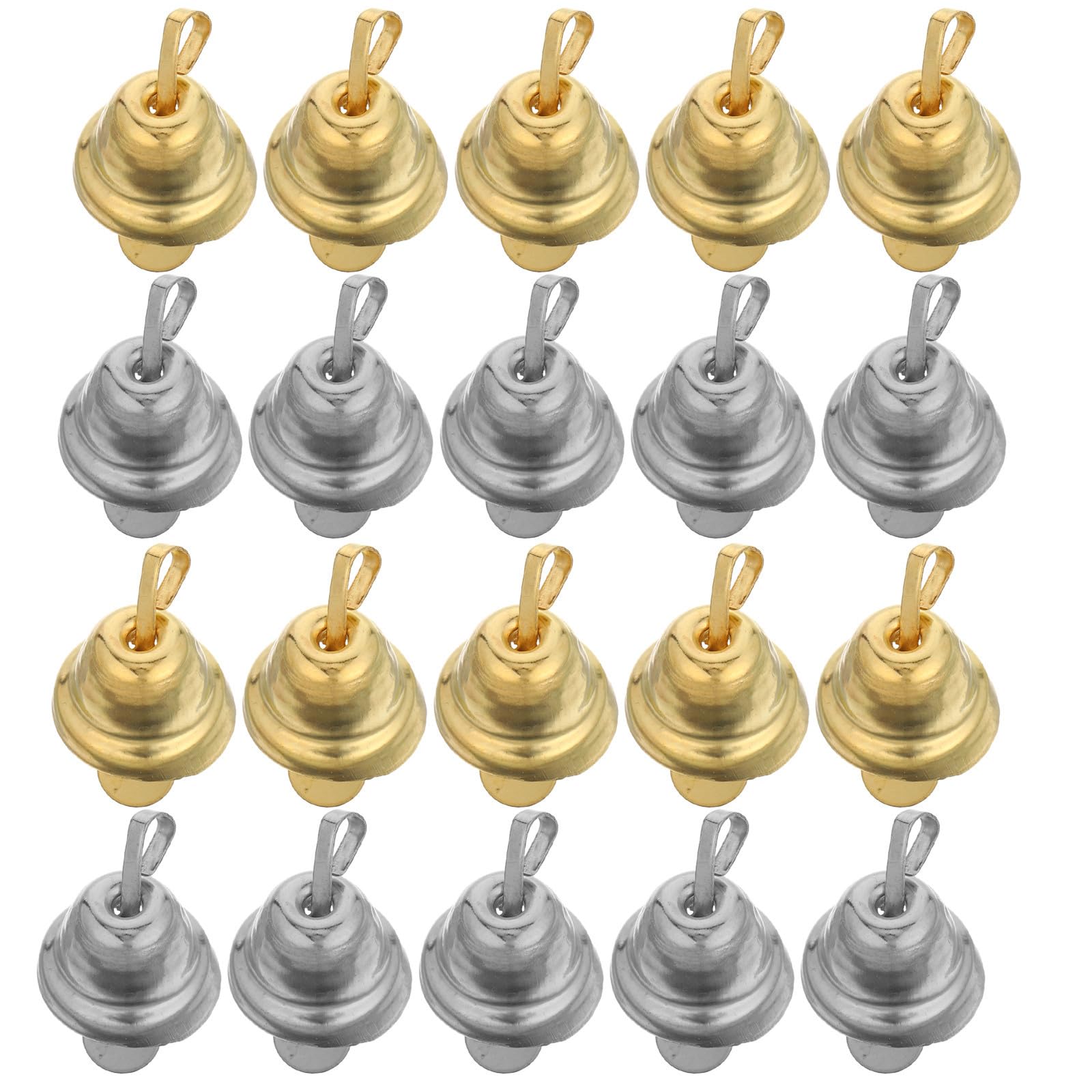 TOYANDONA 1000 Unidades Cascabeles Navideños de Metal 10mm para