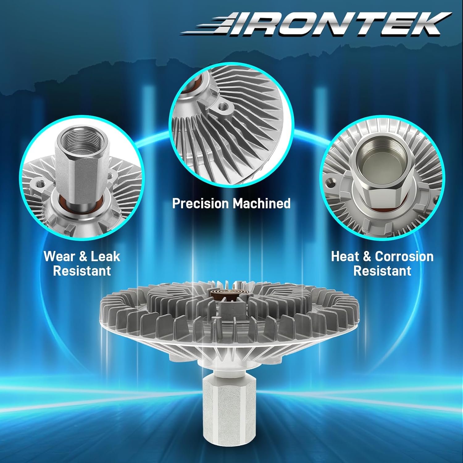IRONTEK 2748 Engine Cooling Fan Clutch Fit for Dodge 2002-2008 RAM 1500 3.7L 4.7L 5.9L Radiator Fan Clutch 52028789AE, 920-2230