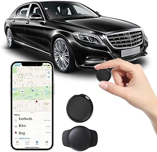 No Subscription GPS Tracker for Vehicles Work with Find My(iOS Only) Real Time Mini Tracker Tags Global Coverage Hidden Car Location Tracking Tags Device with Magnetic Case No Monthly Fee Required