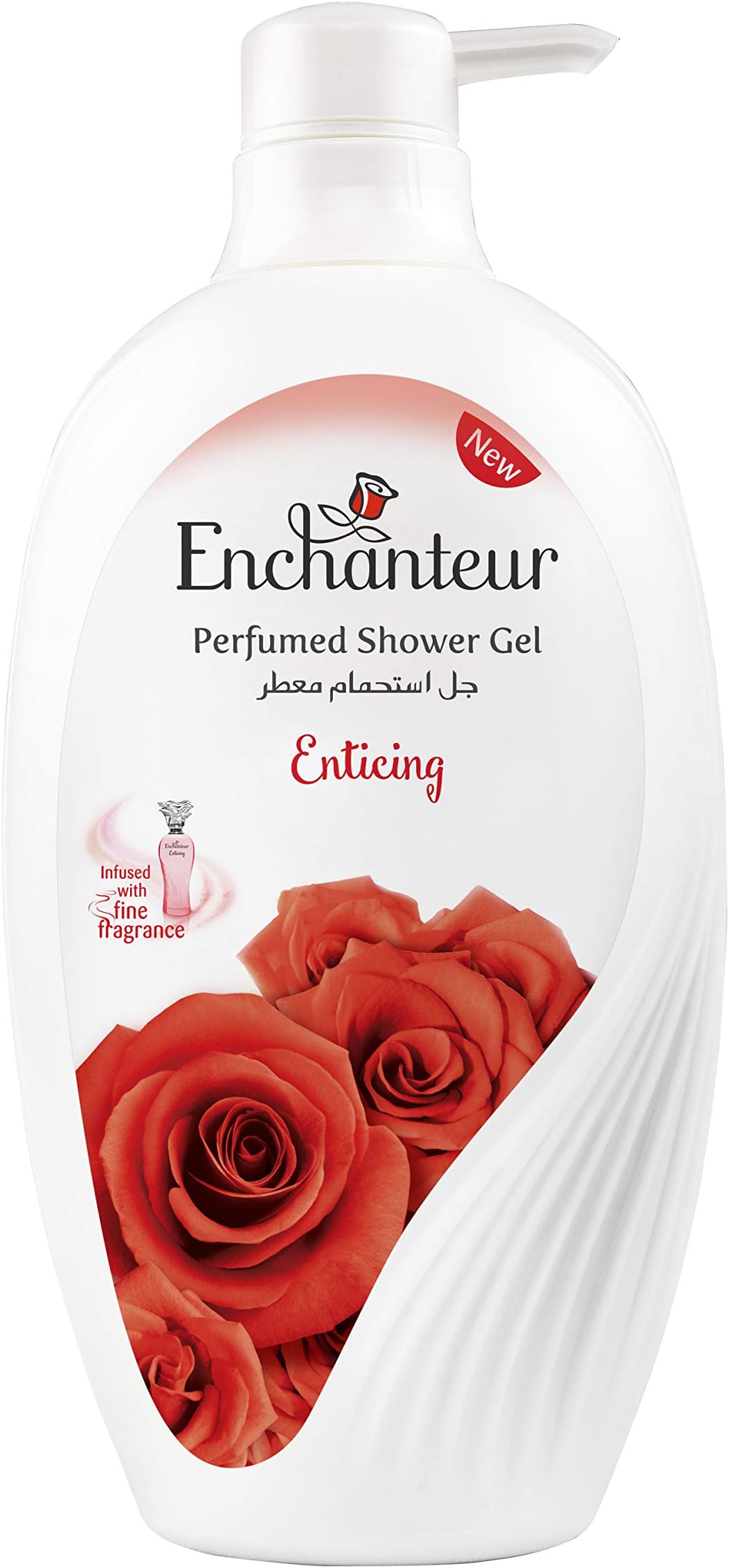 Enchanteur Enticing Shower Gel, Shower Experience With Fine Floral Fragrance, 550ml