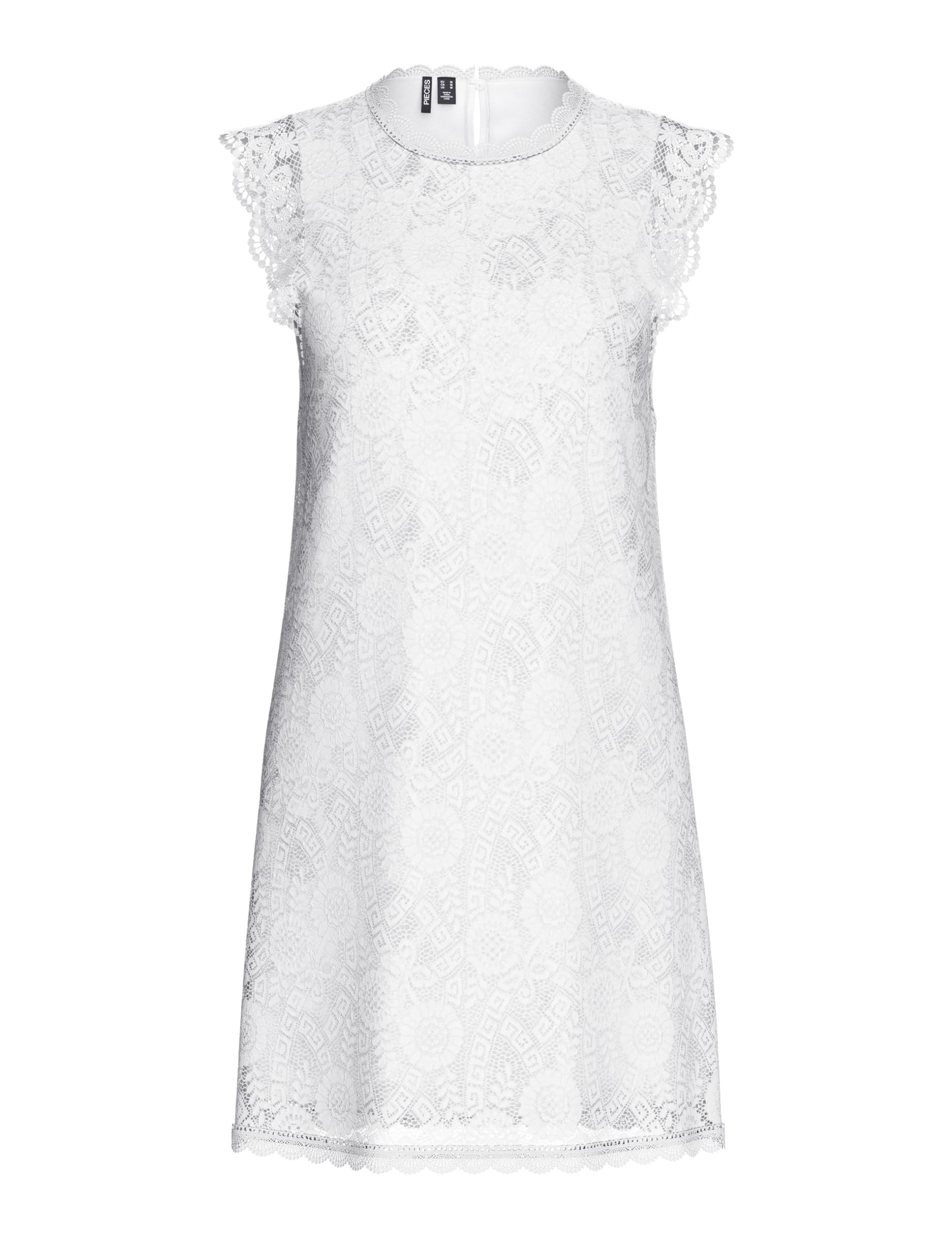 Pieces Damen Pcolline Sl Lace Dress Noos Kleid (1er Pack)