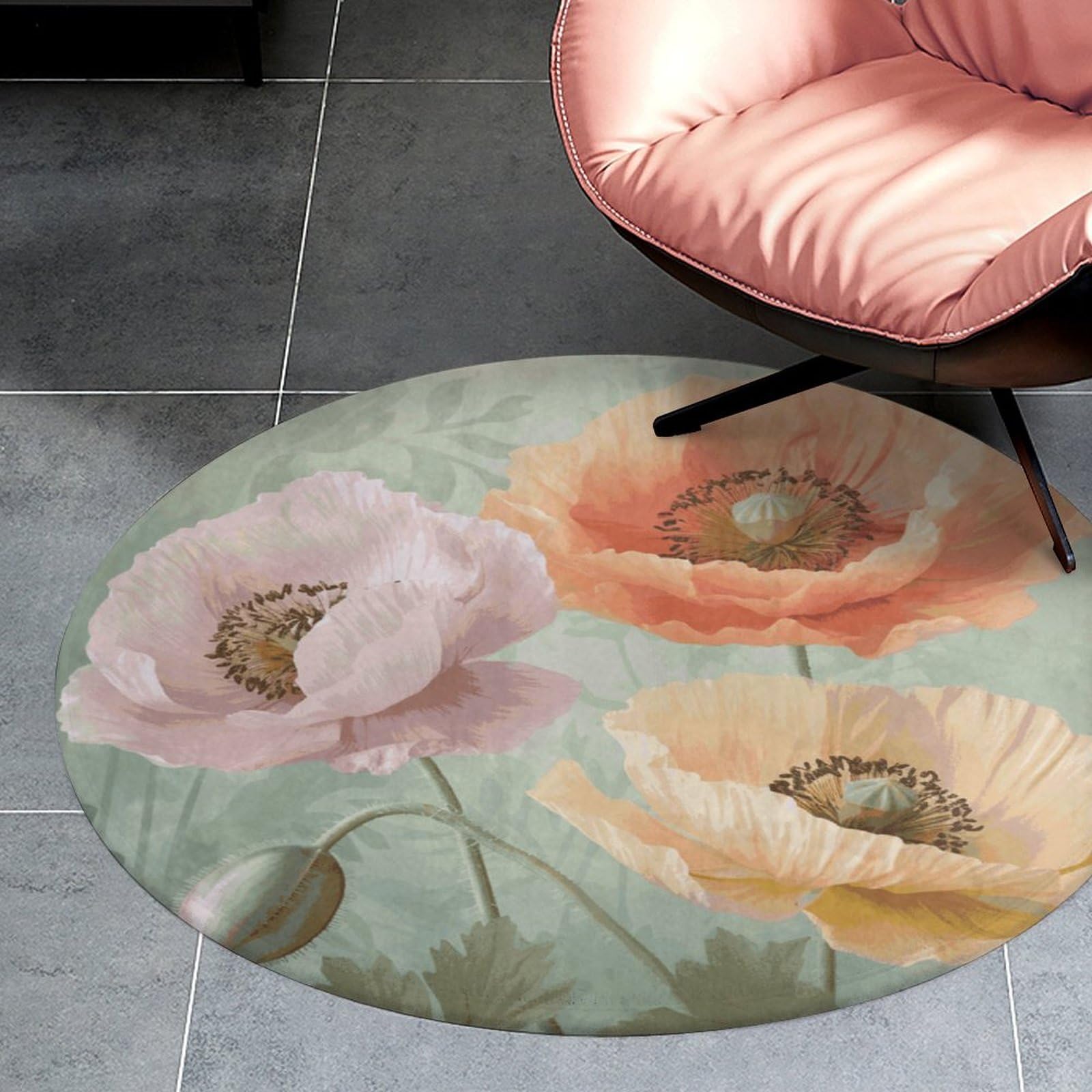Tapis circulaire de cuisine et chambre pour un réveil tout en douceur chaque matin