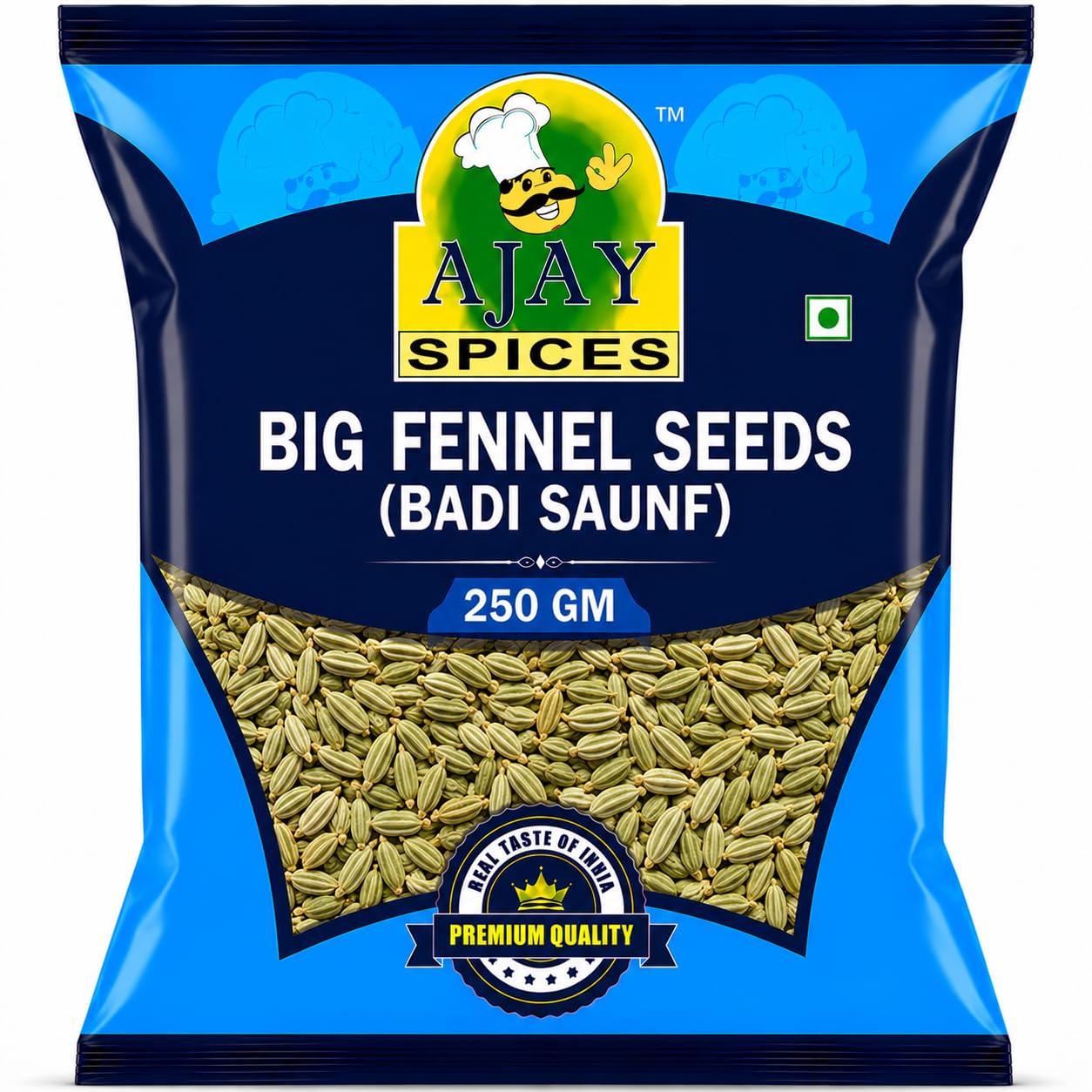 AJAY SPICES Big Fennel Seeds (Badi Saunf) 250G | Premium Quality | 100% Natural | No Preservatives | Hygienically Packed | Pack of 2-image-7
