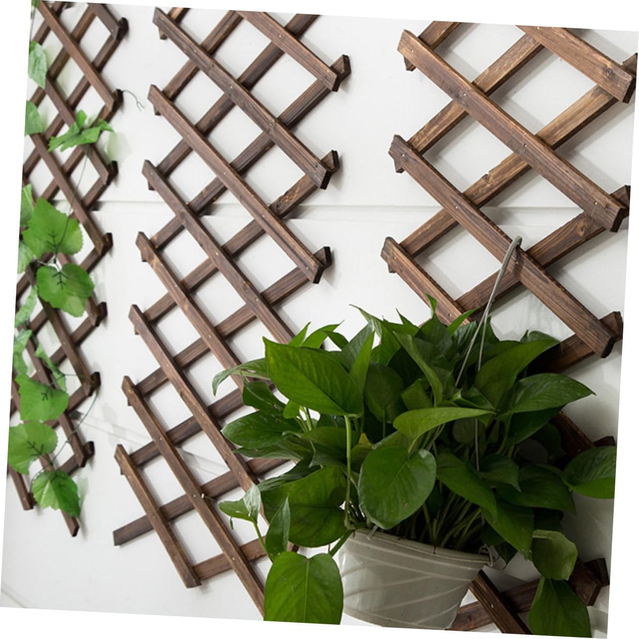 Wooden Vine Support Plant Cages for Outdoor Wooden Garden Trellis Planter