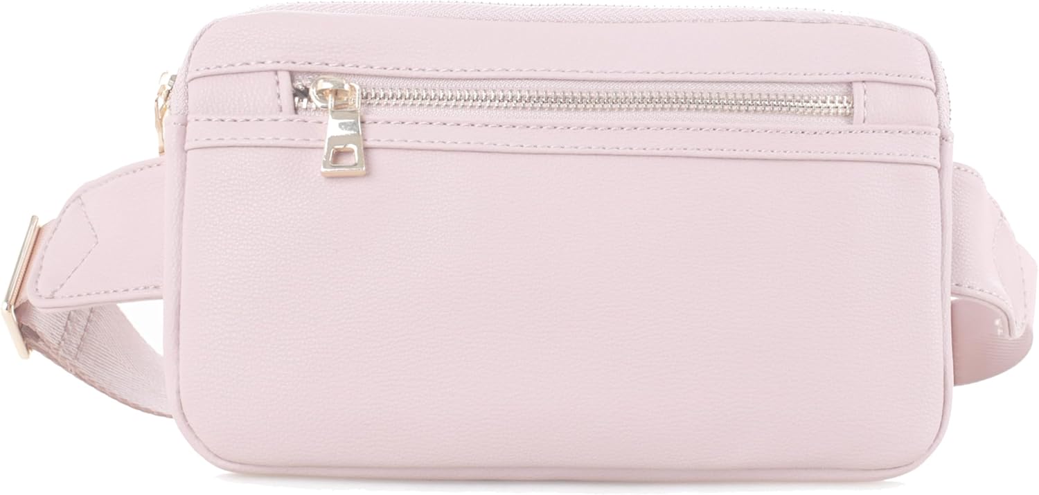 LOVESOME Vegan Leather Everywhere Fashion Waist Bag Fanny Pack Crossbody Bag Belt Bag Sling Bag with Adjustable Strap for Women (Blush) - Image 2