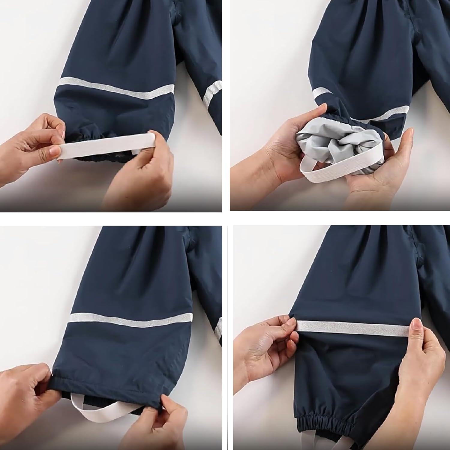 Boys Girls Toddlers Waterproof Rain Pants Mud Proof Lightweight Splash Pants - Image 2