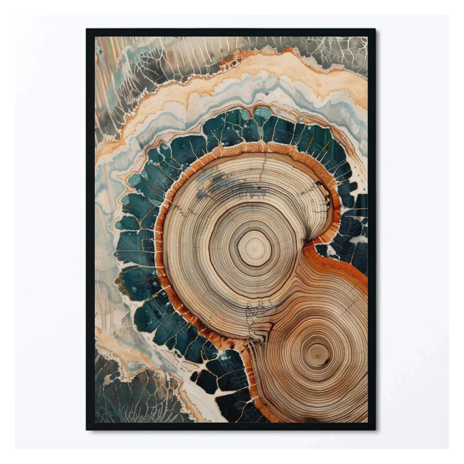 Affiche d'art abstrait nordique et image murale moderne toile 40x60cm sans cadre
