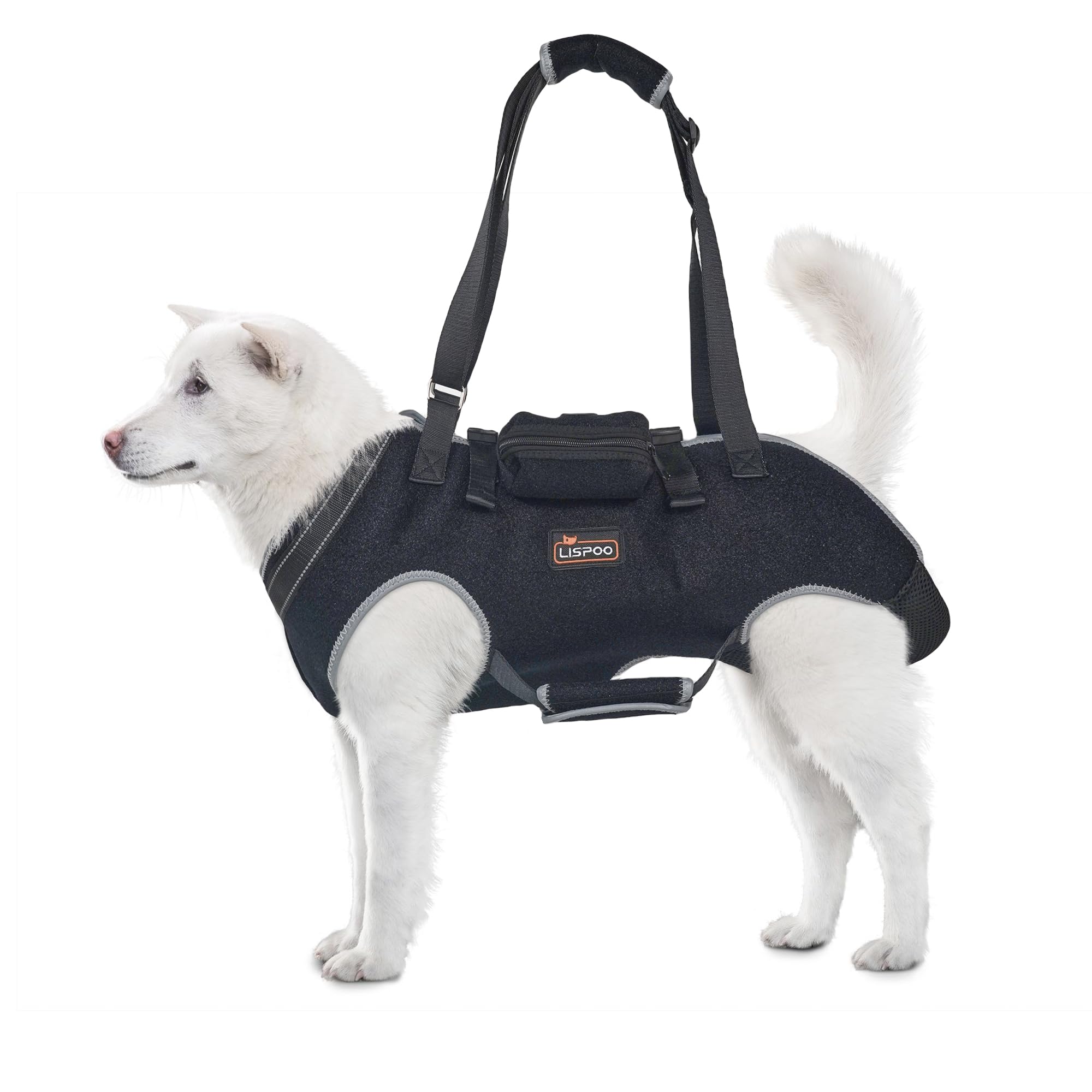 LISPOO Dog Lift Harness for Senior Dogs, Small and Medium Dogs, Full Body Dog Lift Harness for Hip dysplasia, Arthritis, Dog Full Body Harness Help Loss of Stability Dogs Walk XL