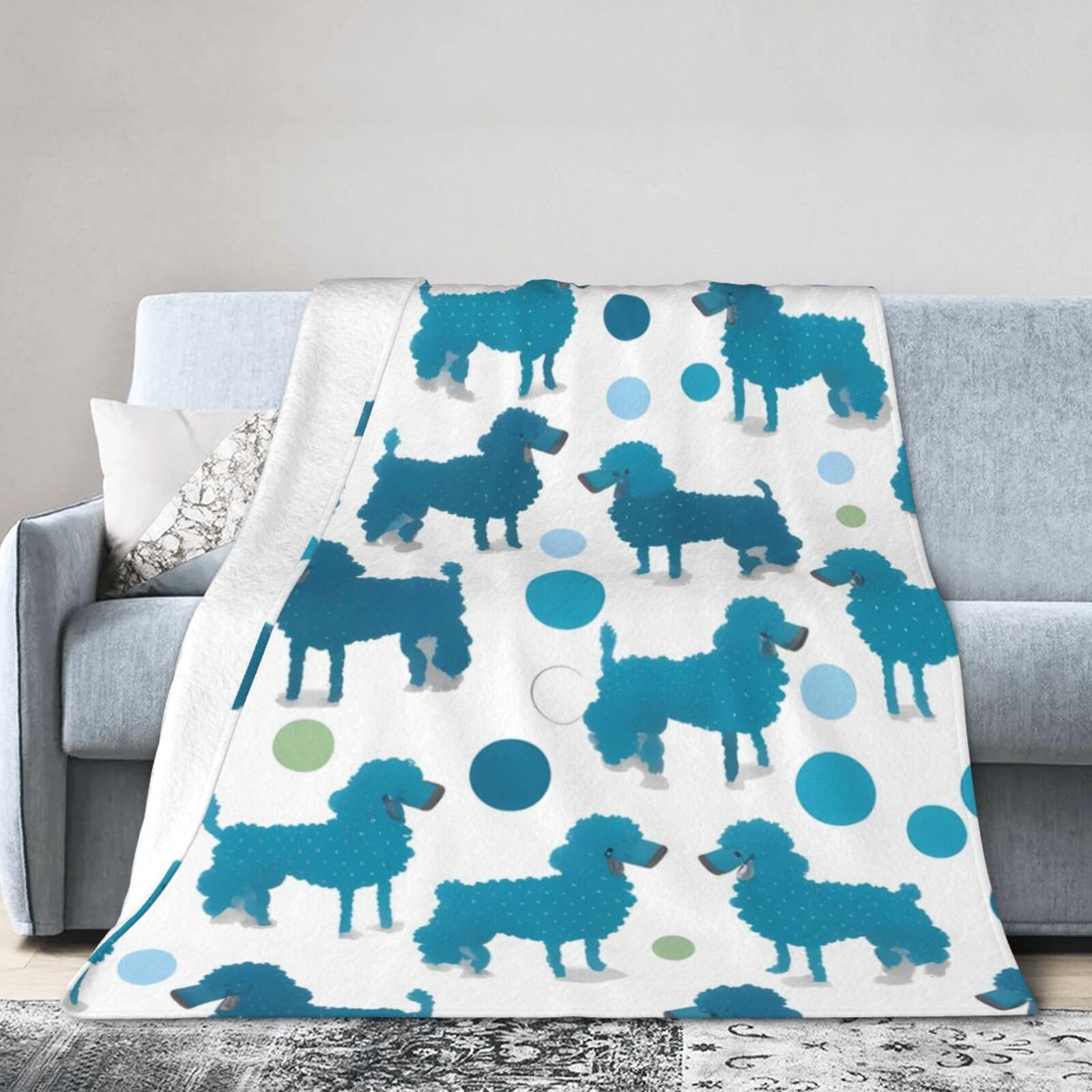 Newwiee Fleece-Decken Set – 15 Stück, 127 X 152 Cm, Marineblau, Doppelseitig Weich & Warm