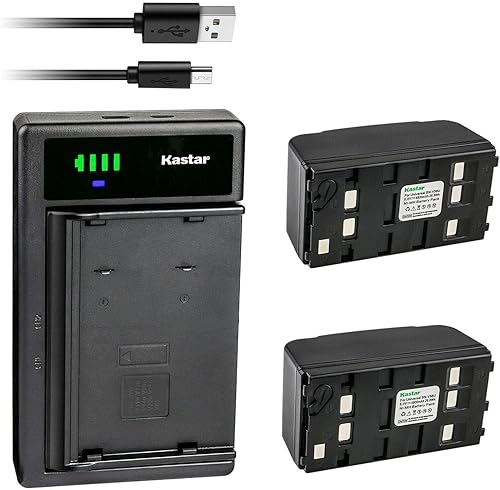 Miniatura 5 de Kastar - Batería de repuesto para videocámara Sharp BT80 BT80BKP, Leica GEB-111 GEB-121, RCS1100 DNA03 DNA10, SR500, TPS400 TPS700 TPS800 TPS1100