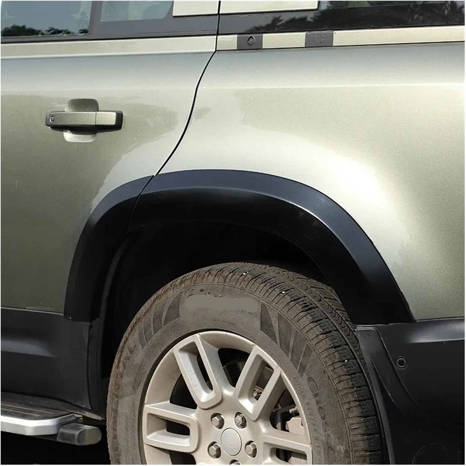Car Wheel Eyebrow Arch Protector Decorative Cover Compatible with Land De 90 110 2020-2023 Accessories(Black)