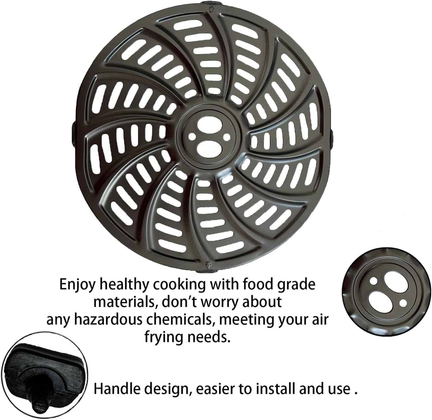 Gourmia Air Fryer Crisper Plate - Nonstick & Dishwasher Safe -6 Gourmia Air Fryer Crisper Plate - Nonstick & Dishwasher Safe -6