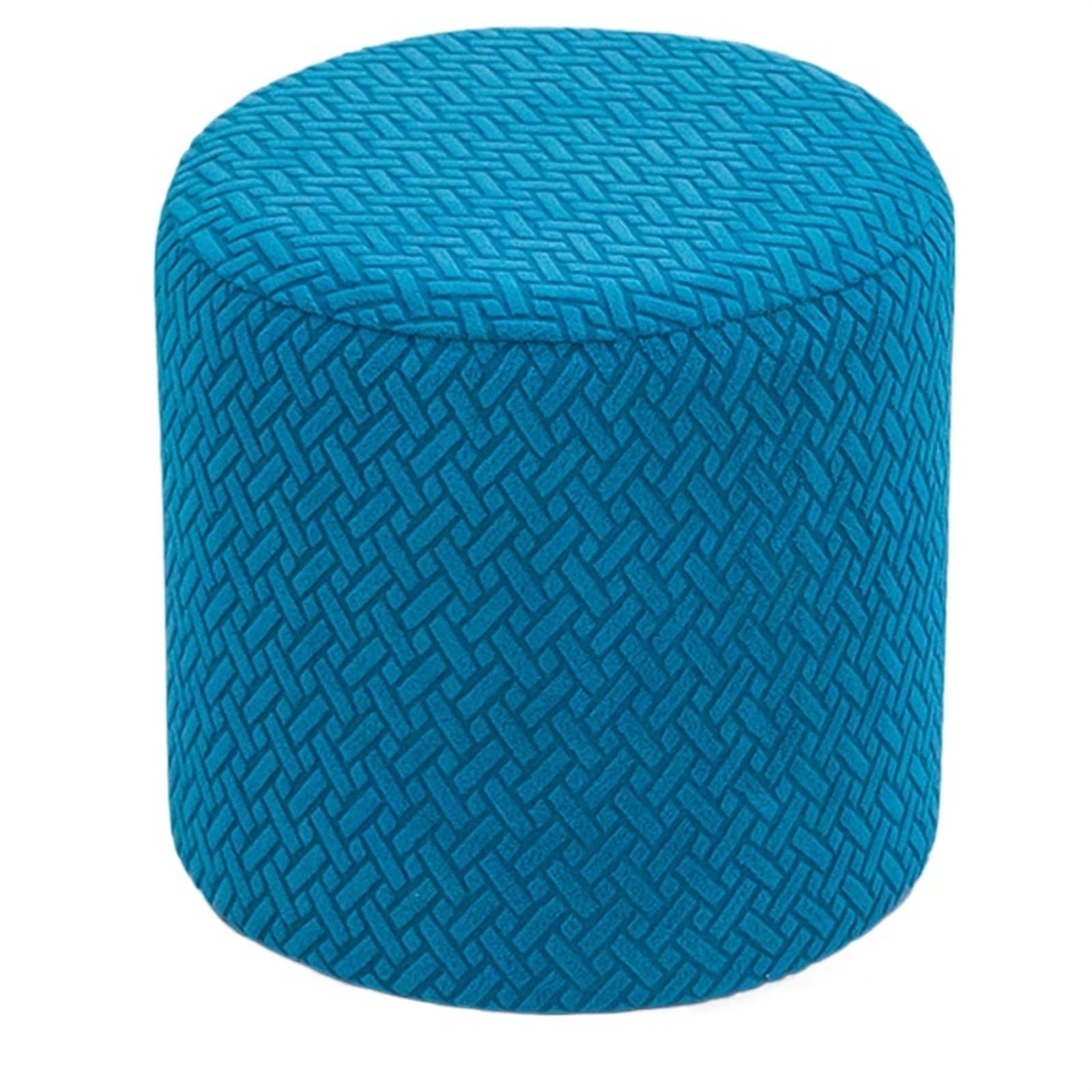 YXINAER Foot Stool Cover Elastic Ottoman Cover Round Square Footstool Covers Footrest Protector for Furniture (without stool)(08)
