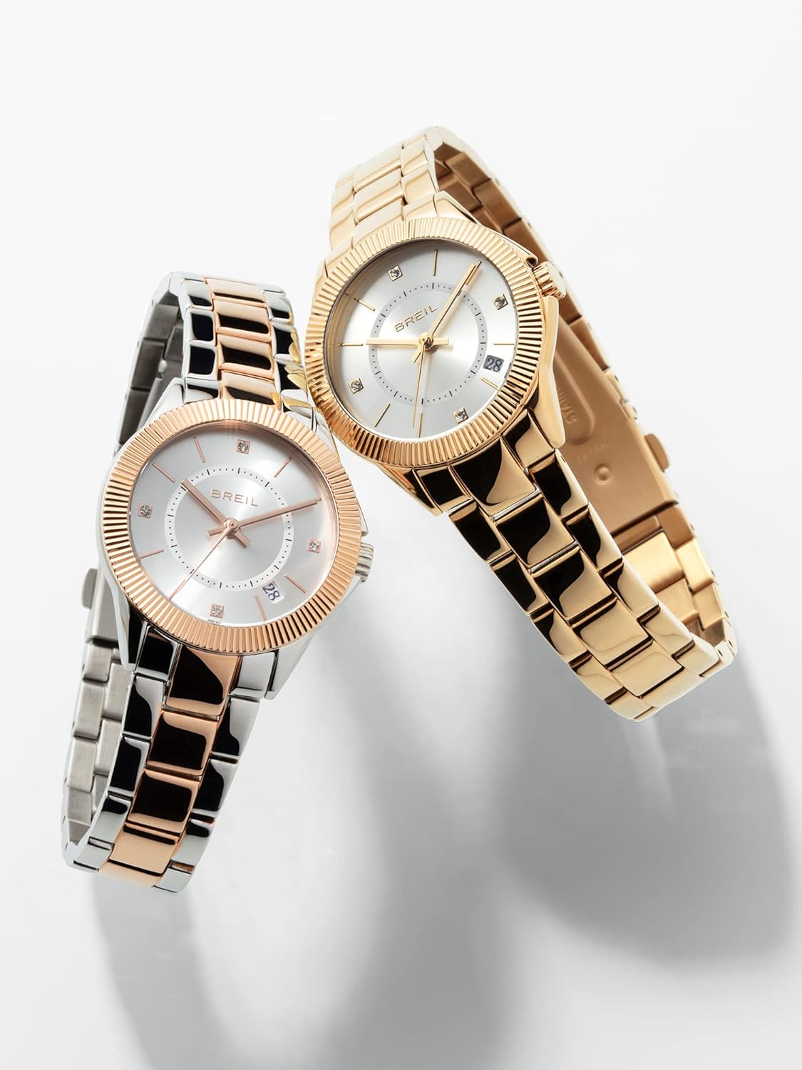 Breil, Collezione Shimmery, Orologio Donna in Acciaio Lucido, Chiusura Déployante con Pulsanti, Lunghezza Regolabile 13.5-19 cm, Resistente allAcqua Breil, Collezione Shimmery, Orologio Donna in Acciaio Lucido, Chiusura Déployante con Pulsanti, Lunghezza Regolabile 13.5-19 cm, Resistente allAcqua