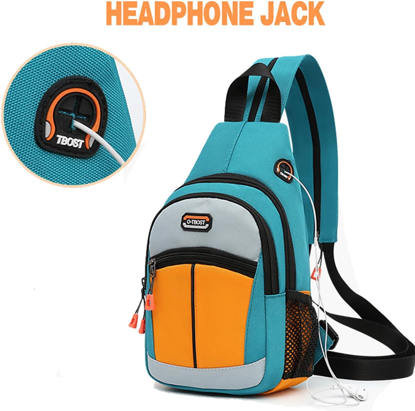 O-TBOST 3 Ways Backpack Purse for Women Small Crossbody Sling Bag Waterproof Travel Daypack (Green) - Image 7