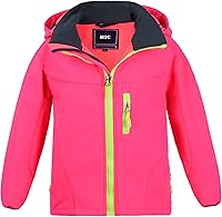 Vista 9 de M2C Chaqueta Softshell Cortavientos con Capucha y Forro Polar para Niños y Niñas