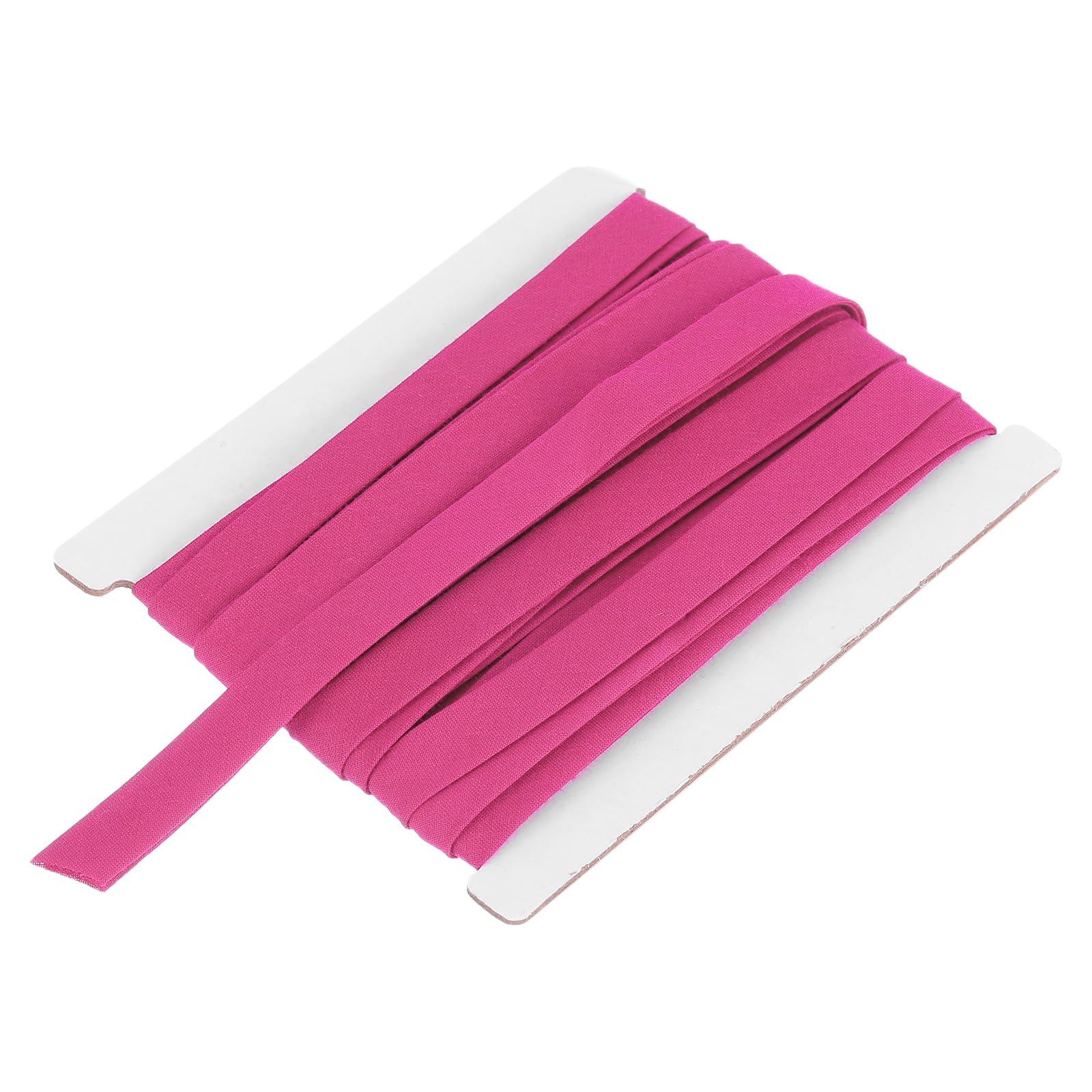 sourcing map 3/8 Inch Double Fold Bias Tape Continuous Bulk Bias Tape for Sewing, Seaming Quilting Hemming Binding Crafts (Rose Red 6 Yards)