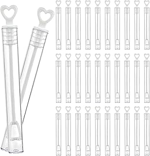 Seifenblasen Hochzeit Herzgläschen Set Weiß Wedding Bubbles befüllt Gastgeschenke Hochzeit Deko - 48 Stück