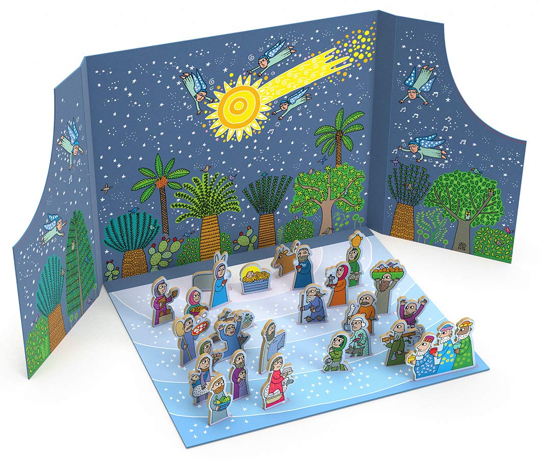 Agostino Traini Pop-Ups Adventskalender The Birth of Jesus Advent Calendar and Nativity Scene
