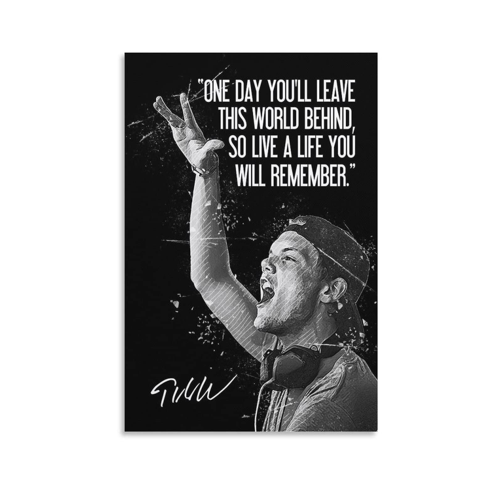 THINKBEST Avicii Poster Prints on Canvas Wall Art Posters Decoration Room Decor Unframe 08x12inch(20