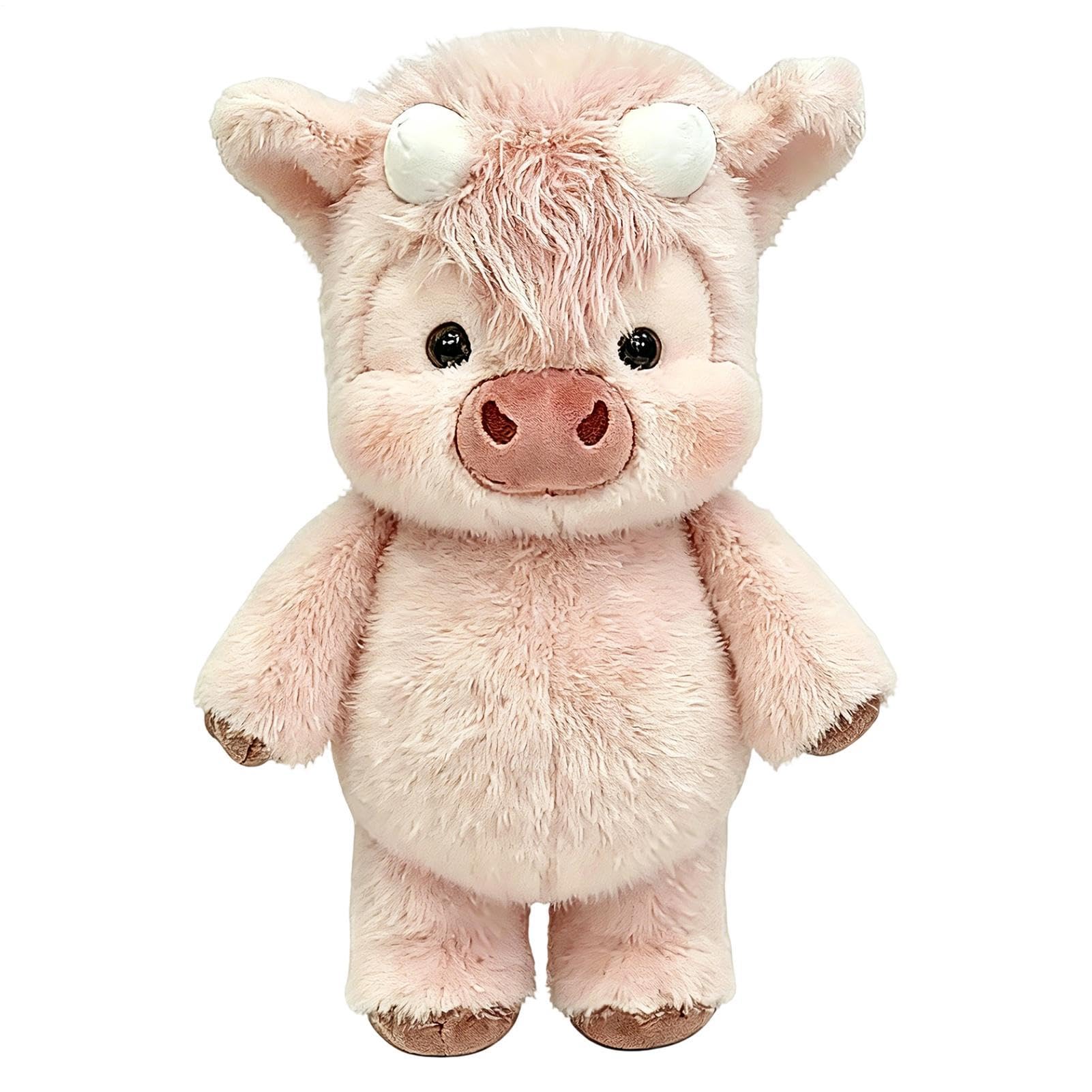 High land Cow Plush Running Doll, Soft High land Cow Stuffed Animals Plushi es Pillow Figure Toys, Cattle Stuffy Decor for Children Men Kids Boys Girls Son Daughter Family Friends — view 10