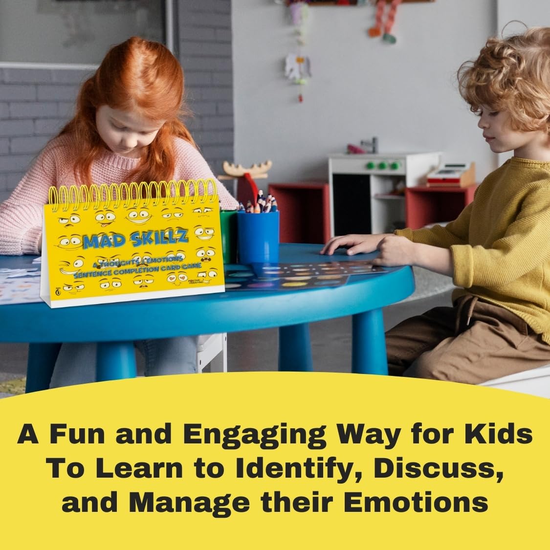 Mad Skillz Sentence Building Cards for Emotional Regulation and Speech Therapy Classroom Must Have to Learn to Read PreK 2nd Grade Phonics Reading Learning Special Education Tool Homeschool Supplies - Image 7