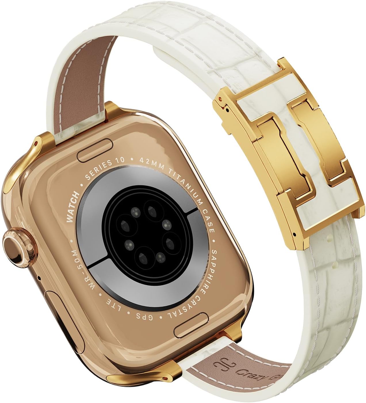 Slim Leather Band for Women Compatible with Apple Watch 40mm 44mm 41mm 45mm 42mm 46mm 49mm 38mm,Thin Genuine Leather Replacement Strap for iWatch Series SE/11/10/9/8/7/6/5/4/3/2/1/Ultra