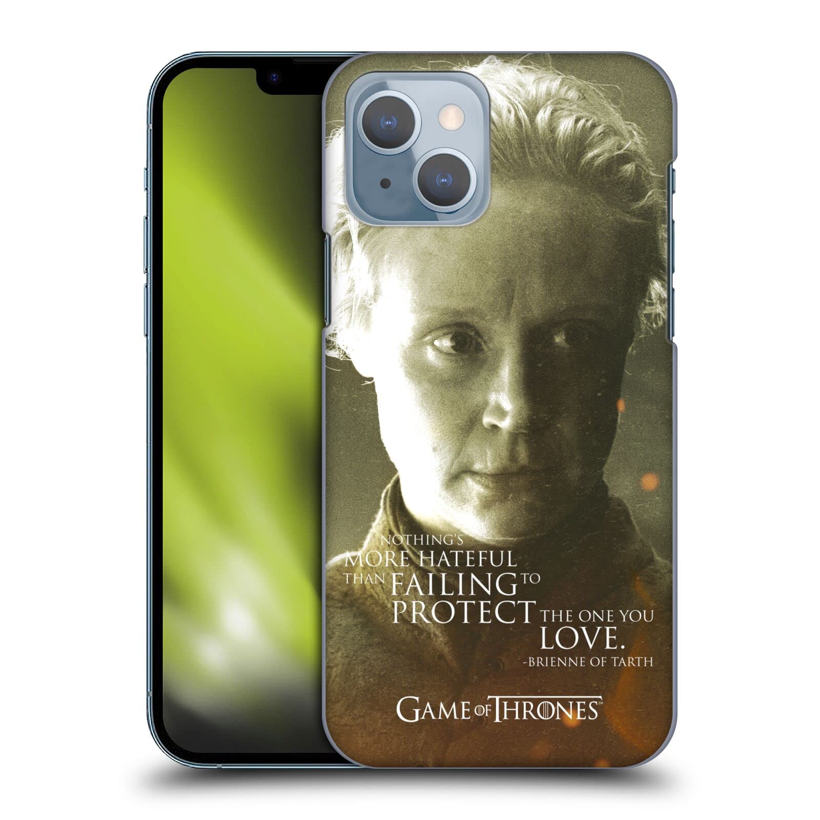 Head Case Designs Officially Licensed HBO Game of Thrones Brienne Of Tarth Character Portraits Hard Back Case Compatible With Apple iPhone 14