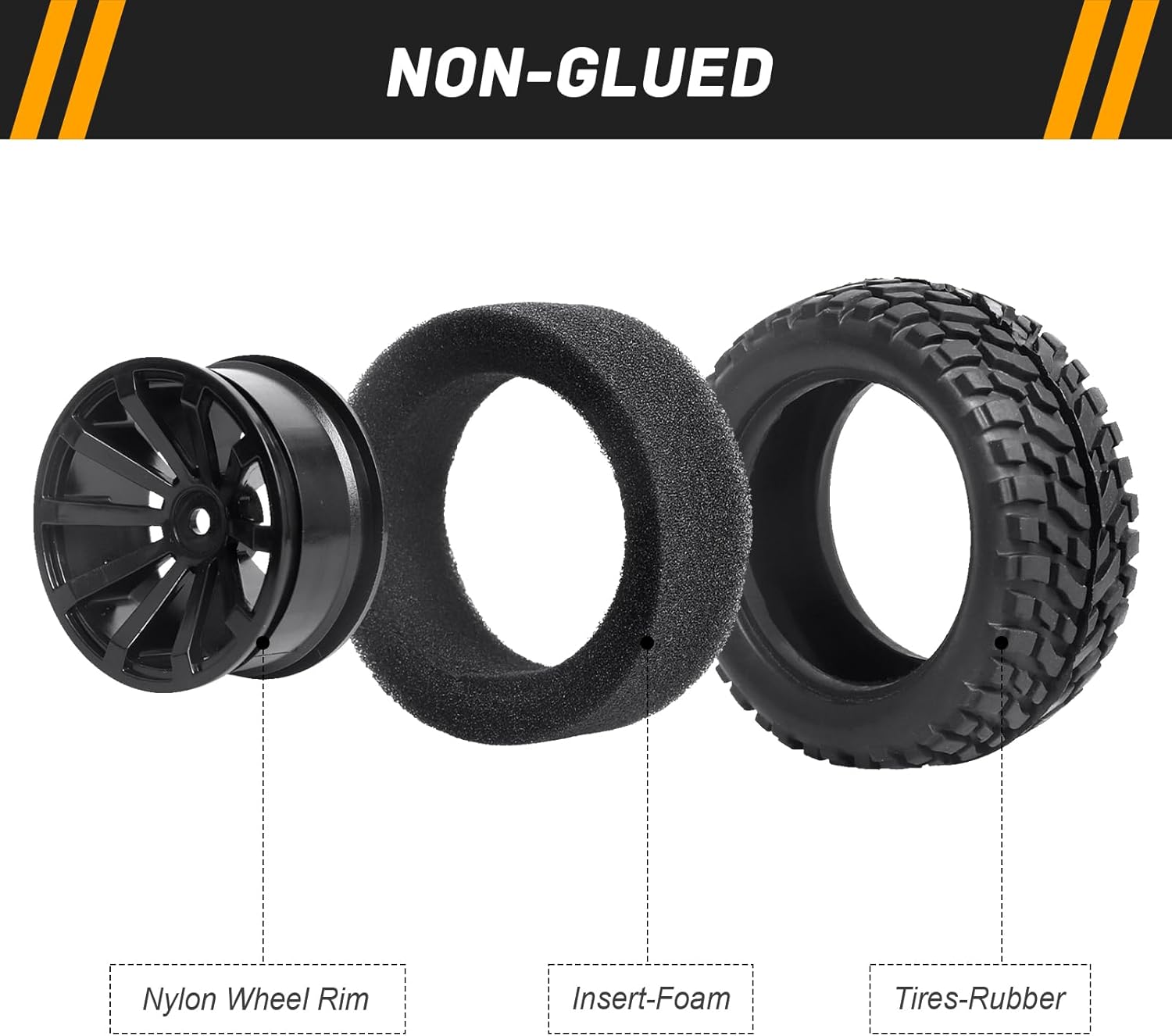 1/10 RC On Road Wheels & Tire Sets 12mm Hex for Traxxas 4Tec 2.0 4WD WLToys HPI RS4 Redcat EPX HSP Brushless 2S 3S Touring Car