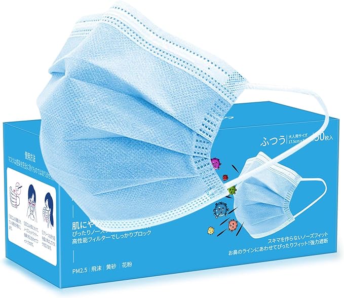 Amazon Co Jp マスク Tinawells 使い捨てマスク 夏用 50枚入 超快適 三層フィルター ドラッグストア