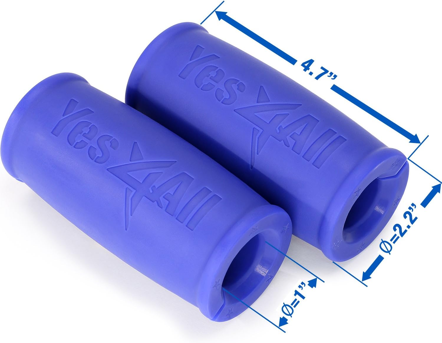 Yes4All Thick Bar Grips / Thick Grips for Barbell, Weight Lifting, Body Building Training – Thick Bar Adapter / Barbell Grips (Blue, Set of 2) : Sports & Outdoors