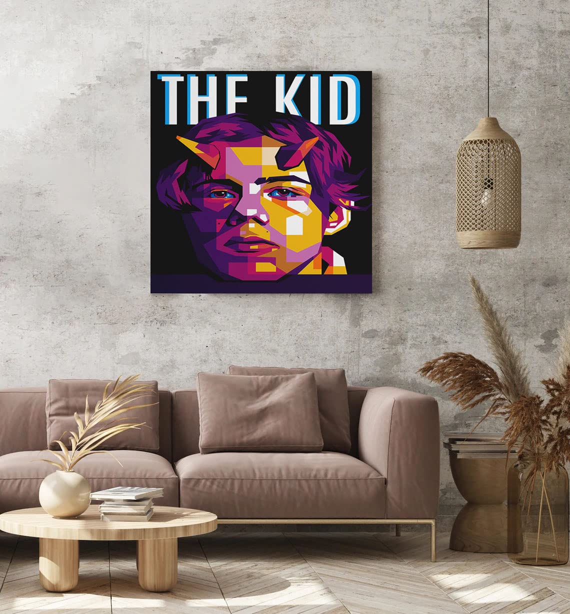 VERRE ART Printed Framed Canvas Painting for Home Decor Office Wall Studio Wall Living Room Decoration (22x22inch Wrapped) - THE KID LAROI