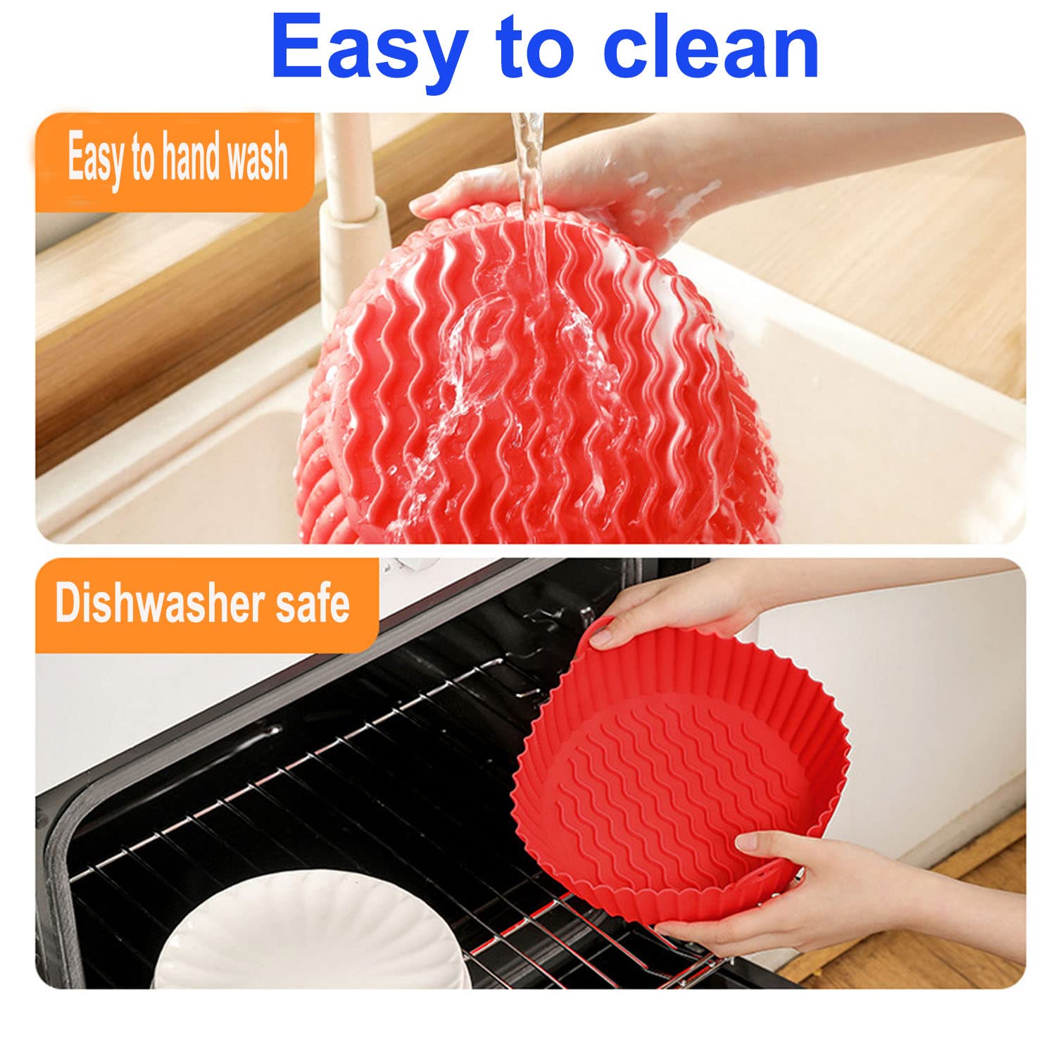 Stampi In Silicone Per Friggitrice Ad Aria - Riutilizzabili, Con Divisorio, Per Forno E Microonde